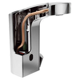 Chrome hands free sensor-operated lavatory faucet