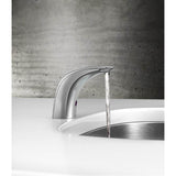 Chrome hands free sensor-operated lavatory faucet