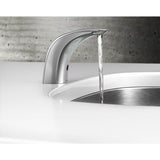 Chrome hands free sensor-operated lavatory faucet