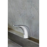 Chrome hands free sensor-operated lavatory faucet