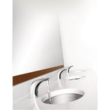 Chrome one-handle sensor-operated lavatory faucet