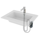 Chrome hands free sensor-operated lavatory faucet