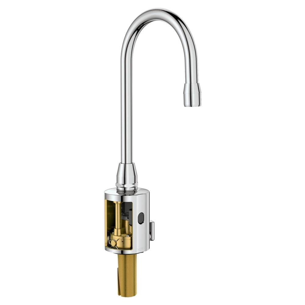 Chrome one-handle sensor-operated multi-purpose lavatory faucet