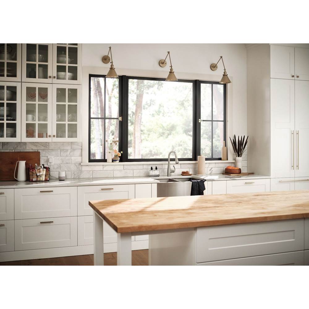 1800 Series Stainless Steel Apron Front Farmhouse 18 Gauge Double Bowl Sink, Stainless