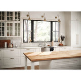 1800 Series Stainless Steel Apron Front Farmhouse 18 Gauge Double Bowl Sink, Stainless