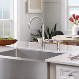 1800 Series 30-Inch X 21-Inch Stainless Steel 18 Gauge Single Bowl Farmhouse Kitchen Sink