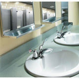 Chrome two-handle lavatory faucet
