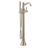 Belfield One-Handle Freestanding Floor Mount Tub Filler with Handshower, Chrome