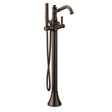 Belfield One-Handle Freestanding Floor Mount Tub Filler with Handshower, Chrome