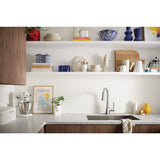 Kurv Smart Faucet Touchless Pull Down Sprayer Kitchen Faucet with Voice Control and Power Boost, Chrome