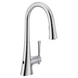 KURV Touchless 1-Handle Pull-Down Sprayer Kitchen Faucet with MotionSense Wave and Power Clean in Chrome