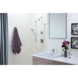 Chrome one-handle lavatory faucet