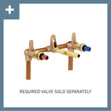 M-PACT Wallmount Bathroom Sink Faucet Rough-in Valve, 1/2-Inch CC with Mounting Brackets