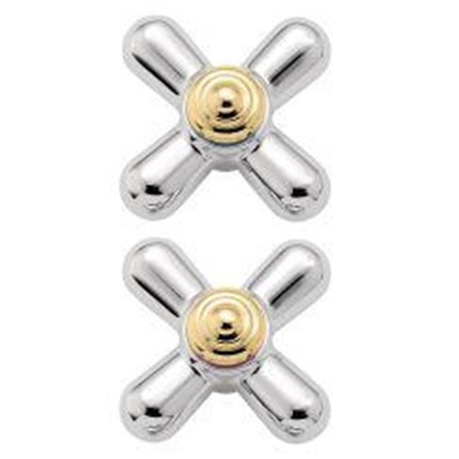 Moen - Chrome/polished brass replacement handle knob insert