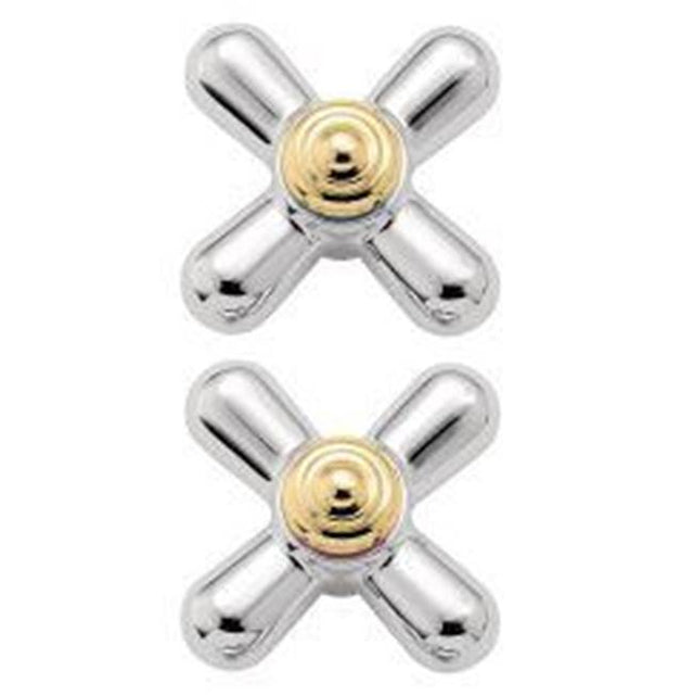 Moen - Chrome/polished brass replacement handle knob insert