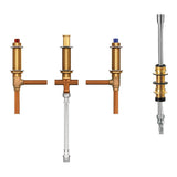 Two-Handle Roman Tub Adjustable Valve with Shower Diverter, 1/2-Inch CC Connection