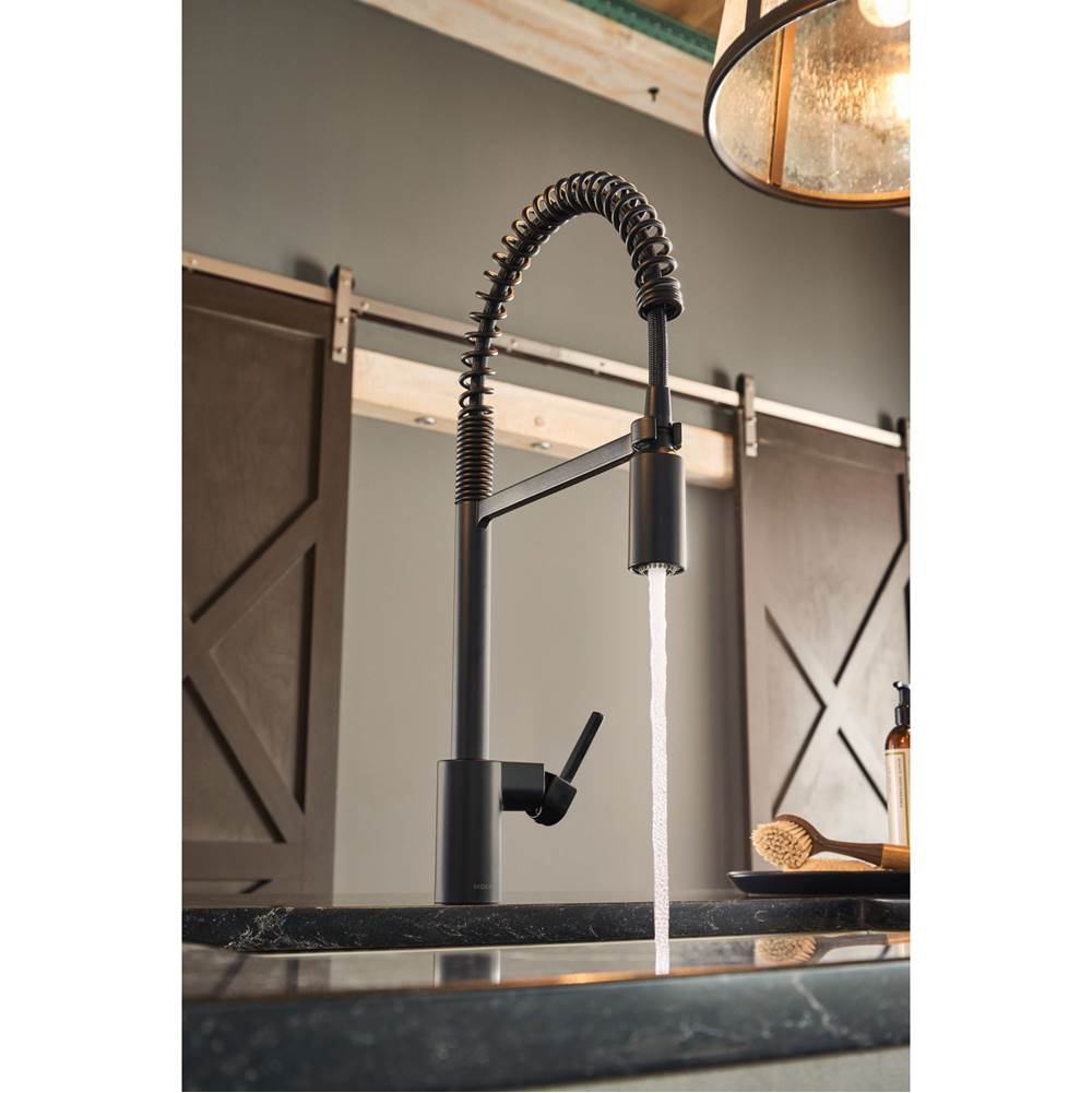 Align One Handle Pre-Rinse Spring Pulldown Kitchen Faucet with Power Boost, Chrome