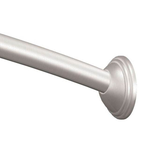 Moen - Brushed Nickel 5' Curved Shower Rod - Brushed Nickel