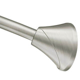 Moen - Brushed Nickel Tension Curved Shower Rods - Brushed Nickel