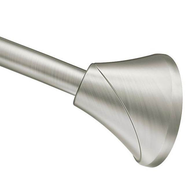 Moen - Brushed Nickel Tension Curved Shower Rods - Brushed Nickel