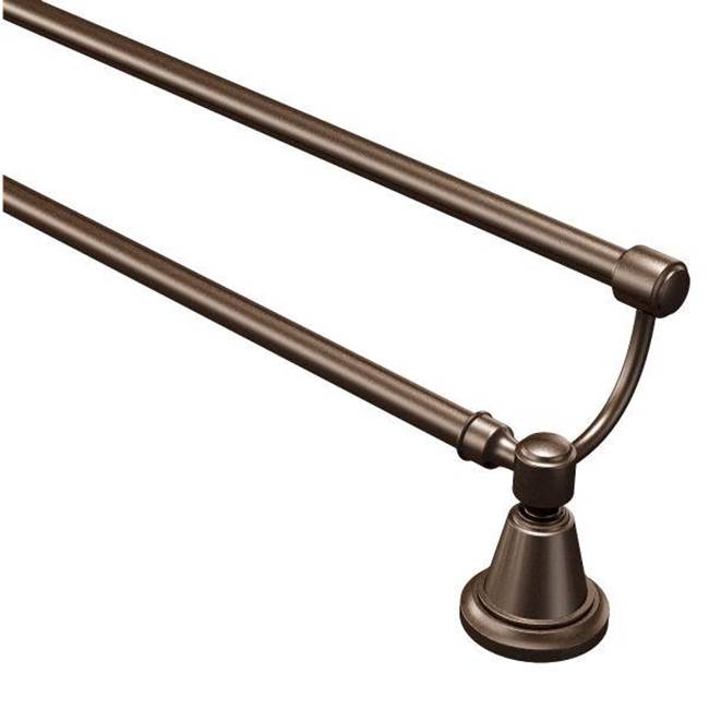 Moen - Oil Rubbed Bronze 24'' Double Towel Bar - Oil Rubbed Bronze