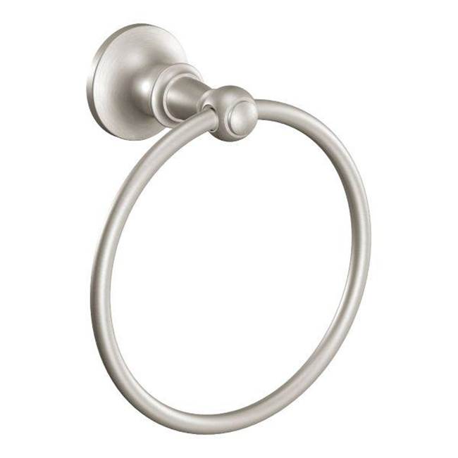 Moen - Brushed Nickel Towel Ring - Brushed Nickel