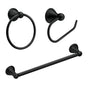 Moen - Matte Black Paper Holder Towel Bar Towel Ring - Matte Black