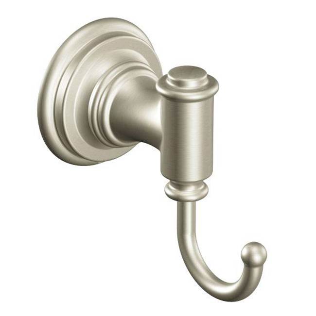 Moen - Brushed Nickel Single Robe Hook - Brushed Nickel