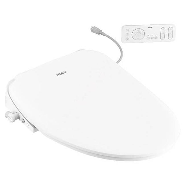 Moen - 5-Series Premium Electric Bidet Seat for Elongated Toilet in White - White