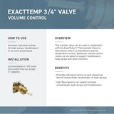 90 Degree Single-Handle Volume Control Valve Trim Kit in Chrome (Valve Sold Separately)