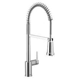 Moen - Chrome One-Handle Filtering Pulldown Kitchen Faucet - Chrome