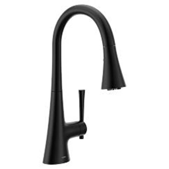 Moen - Matte Black One-Handle Pulldown Kitchen Faucet - Matte Black