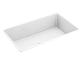 White Fireclay 30 in. Single Bowl Farmhouse Apron Front Kitchen Sink