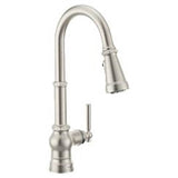 Moen - Spot Resist Stainless One-Handle Pulldown Kitchen Faucet - Spot Resist Stainless