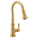 Moen - Brushed Gold One-Handle Kitchen Faucet - Brushed Gold