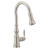 Moen - Spot Resist Stainless One-Handle Kitchen Faucet - Spot Resist Stainless