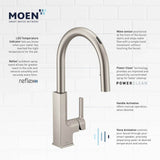 STo Smart Faucet Touchless Pull Down Sprayer Kitchen Faucet with Voice Control and Power Boost, Chrome