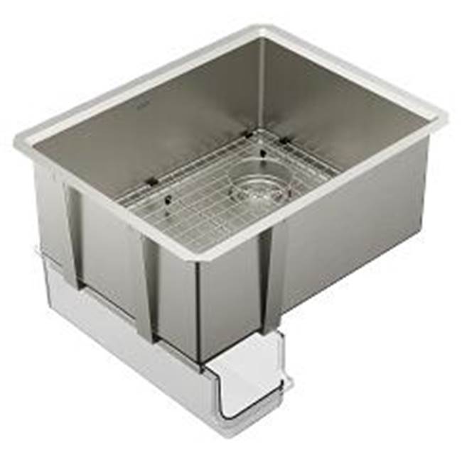 Moen - Stainless Steel 16 Gauge Single Bowl Sink - Stainless