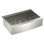 Moen - 33''x22'' Single Bowl Apron Workstation Sink - Stainless
