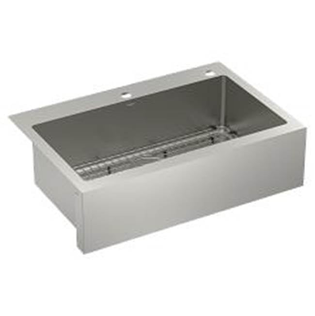 Moen - 33''x22'' Single Bowl Apron Front Sink - Stainless