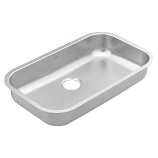 Moen - 30'' x 18'' stainless steel 18 gauge single bowl sink - Stainless