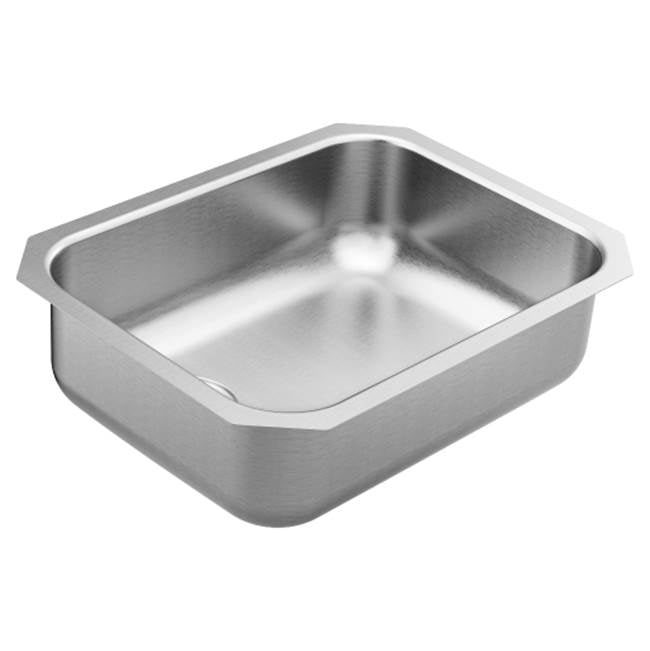 Moen - 23.5 x 18.25 stainless steel 18 gauge single bowl sink