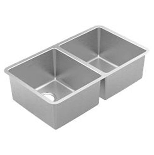 Moen - Stainless steel 18 gauge double bowl sink - Stainless