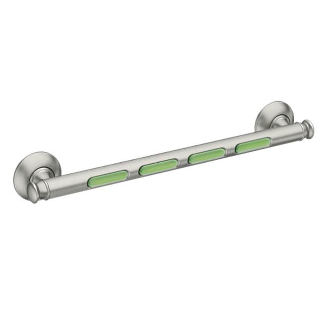 Moen - Brushed Nickel 18'' Designer Grab Bar - Brushed Nickel