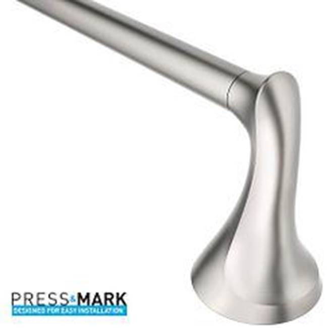 Moen - Brushed Nickel 18'' Towel Bar - Brushed Nickel