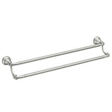 Moen - Brushed Nickel 24'' Double Towel Bar - Brushed Nickel