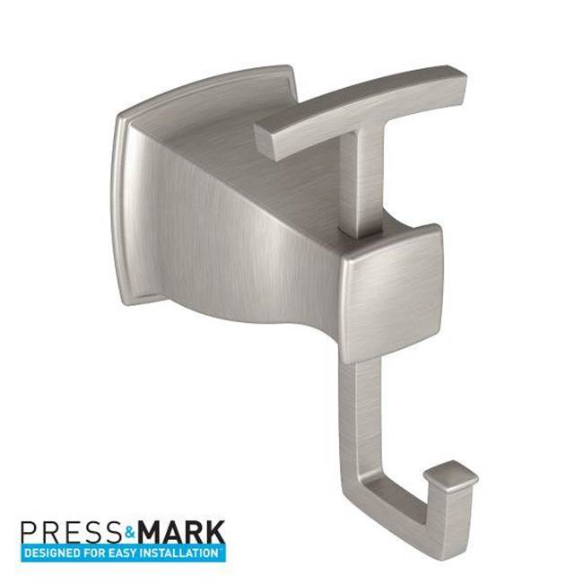 Moen - Brushed Nickel Double Robe Hook - Brushed Nickel
