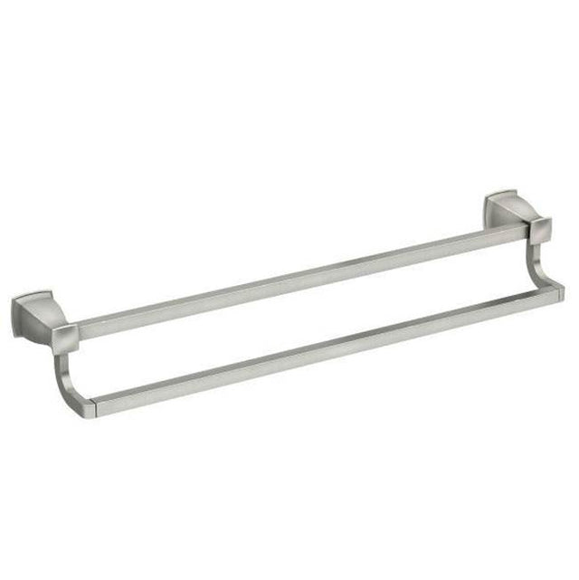 Moen - Brushed Nickel 24'' Double Towel Bar - Brushed Nickel