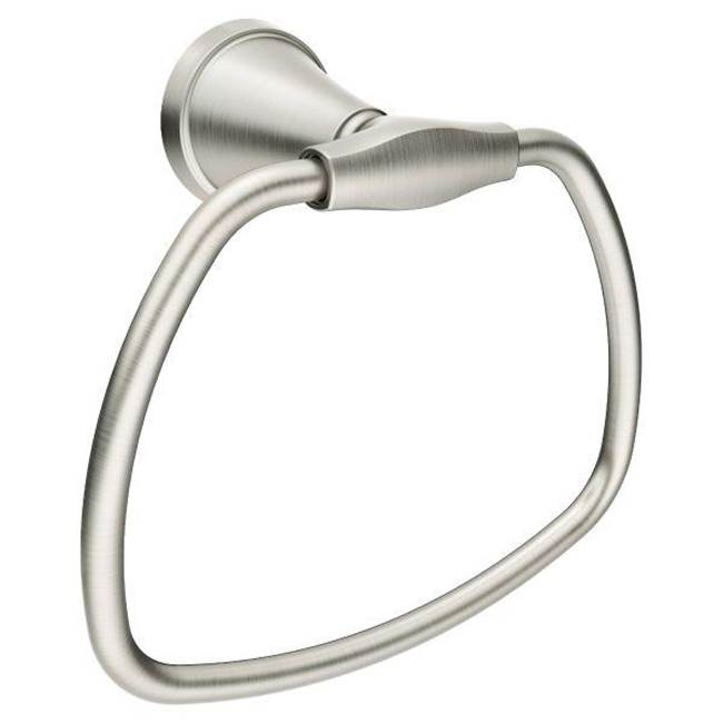 Moen - Brushed Nickel Towel Ring - Brushed Nickel