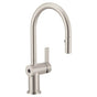 Moen - Cia Touchless 1-Handle Pull-Down Sprayer Kitchen Faucet with MotionSense Wave and Power Clean in Spot Resist Stainless - Spot Resist Stainless